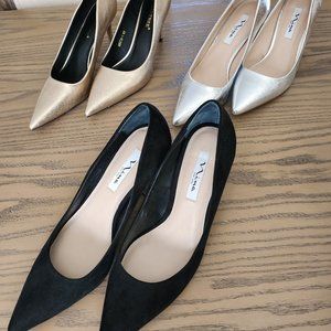 3 Pairs of heeled, dress shoes